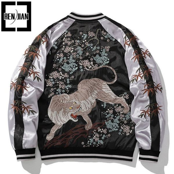 men s jackets mens oversized hip hop baseball jacket with tiger embroidery personality heavy bomber coat outerwear fashion designer 230803, Black;brown
men s jackets mens oversized hip hop baseball jacket with tiger embroidery personality heavy bomber coat outerwear fashion designer 230803, Black;brown