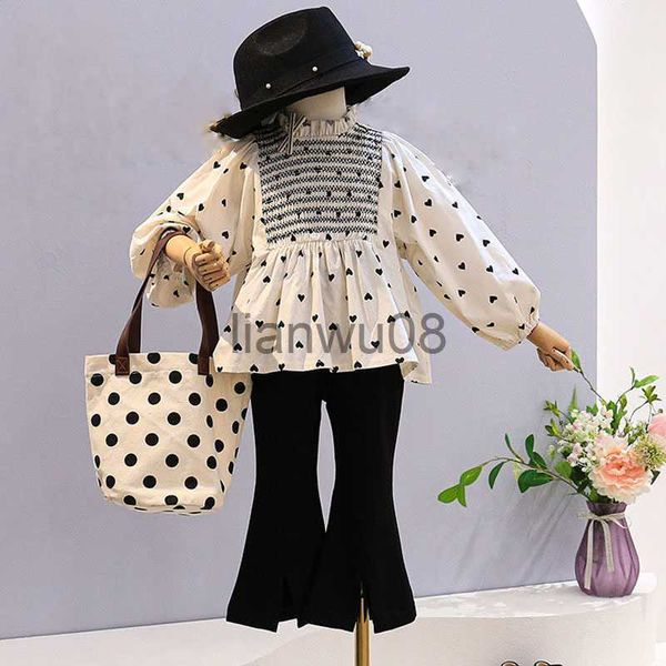 clothing sets spring autumn casual girls' clothing sets polka dot babydoll shirtflared pants baby clothes suit children clothing kids o, White
clothing sets spring autumn casual girls' clothing sets polka dot babydoll shirtflared pants baby clothes suit children clothing kids o, White