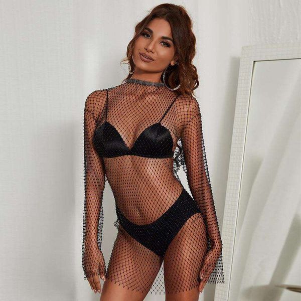 womens clothing autumn style nightclub fishnet diamond cut dress long sleeved round neck sparkling, Black;gray
womens clothing autumn style nightclub fishnet diamond cut dress long sleeved round neck sparkling, Black;gray
