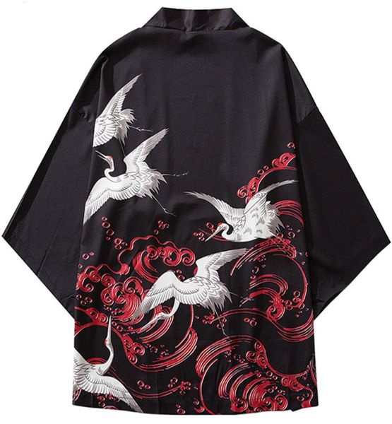 januarysnow japanese kimono jackets crane lucky red cloud print 2019 mens harajuku streetwear jacket coat hip hop thin gown japan 6923248, Black;brown
januarysnow japanese kimono jackets crane lucky red cloud print 2019 mens harajuku streetwear jacket coat hip hop thin gown japan 6923248, Black;brown