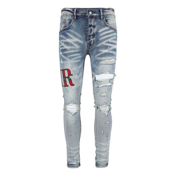 men's jeans mens jeans distressed motorcycle biker jean rock skinny slim ripped hole letter brand hip hop denim pants, Blue
men's jeans mens jeans distressed motorcycle biker jean rock skinny slim ripped hole letter brand hip hop denim pants, Blue
