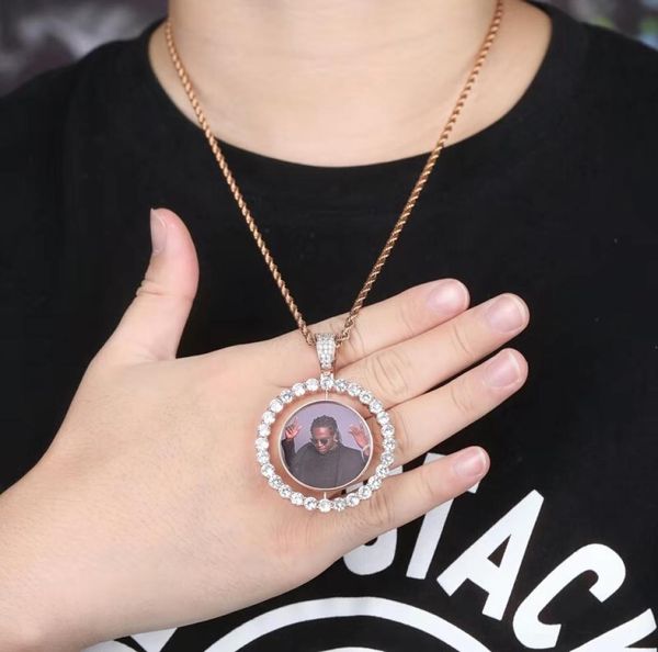 custom po rotatable pendant necklaces men women hip hop luxury designer bling diamond picture pendants friend family jewelry lo8376263, Silver
custom po rotatable pendant necklaces men women hip hop luxury designer bling diamond picture pendants friend family jewelry lo8376263, Silver