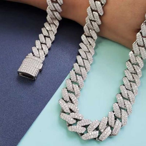 12mm hiphop necklace 925 sterling silver accept custom vvs moissanite cuban link chain
12mm hiphop necklace 925 sterling silver accept custom vvs moissanite cuban link chain