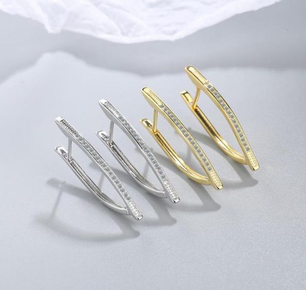 hoop huggie todorova fashion unique design v shape geometric cubic zirconia earrings for women ladies wedding jewelry gifts9785799, Golden;silver
hoop huggie todorova fashion unique design v shape geometric cubic zirconia earrings for women ladies wedding jewelry gifts9785799, Golden;silver