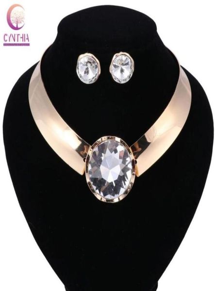 goldplated metallic necklace earrings statement crystal jewelry set for women punk style female party jewelry sets75214904305805, Black
goldplated metallic necklace earrings statement crystal jewelry set for women punk style female party jewelry sets75214904305805, Black