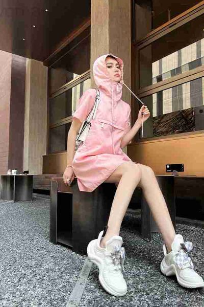 basic & casual dresses designer new sweet cool age reducing triangle label nylon hooded sweater dress zlq6, Black;gray
basic & casual dresses designer new sweet cool age reducing triangle label nylon hooded sweater dress zlq6, Black;gray