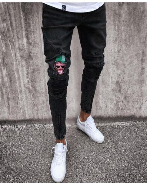 2019 men stylish ripped denim pants biker skinny slim straight frayed denim trousers new fashion skinny jeans trousers3906462, Blue
2019 men stylish ripped denim pants biker skinny slim straight frayed denim trousers new fashion skinny jeans trousers3906462, Blue