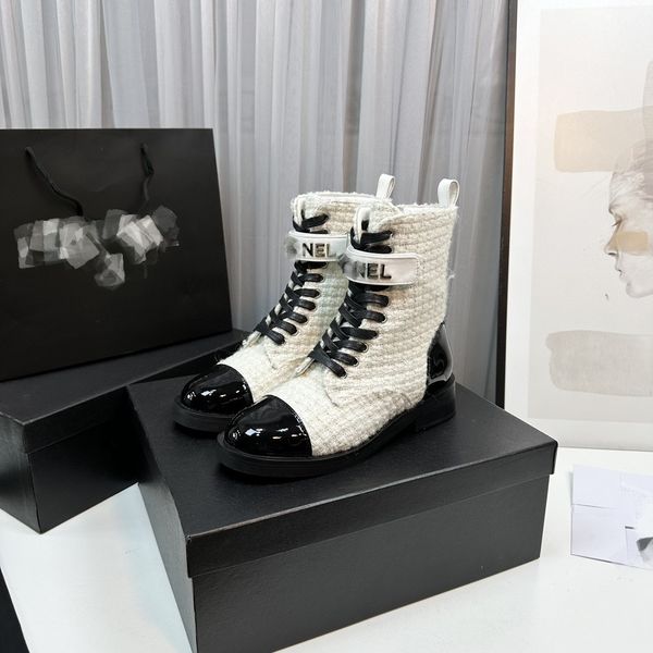 cowhide patent cap toe women boots tweed quilted lace up interlocking c booties designer ankle boot beige black white tan mary jane brands p
cowhide patent cap toe women boots tweed quilted lace up interlocking c booties designer ankle boot beige black white tan mary jane brands p