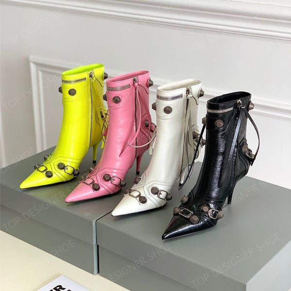 cagole sheepskin ankle boots belt buckle decorative side zipper locomotive pointy fashion high heels boots high heels luxury designer women&, Black
cagole sheepskin ankle boots belt buckle decorative side zipper locomotive pointy fashion high heels boots high heels luxury designer women&, Black