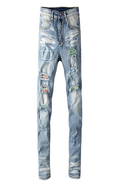 men039s crystal ripped slim skinny jeans streetwear trendy holes destroyed light blue denim pants14430541569154
men039s crystal ripped slim skinny jeans streetwear trendy holes destroyed light blue denim pants14430541569154