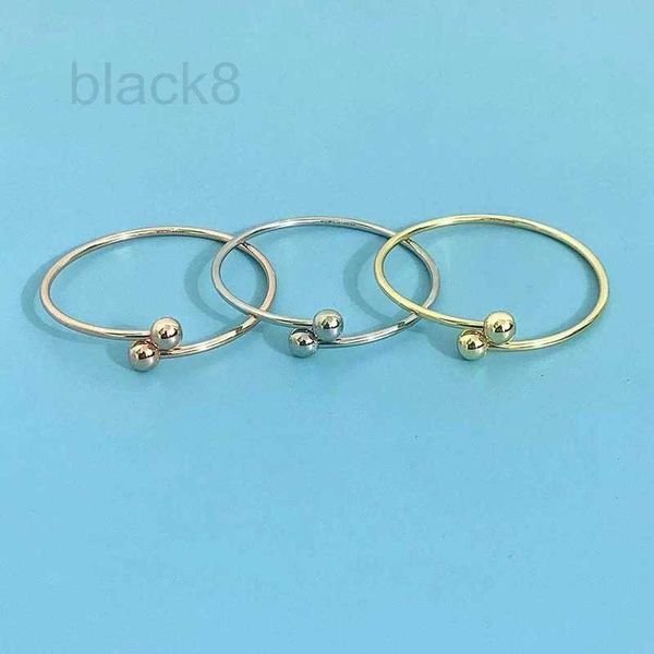 bangle designer s925 sterling silver bracelet hardwear series round ball surrounding open bracelet fashion simple style versatile vokd, Black
bangle designer s925 sterling silver bracelet hardwear series round ball surrounding open bracelet fashion simple style versatile vokd, Black