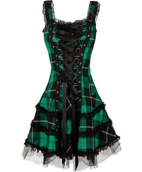 dress women classic frill lace dresses sleeveless plaid vintage gothic mini dresses ball gowns cosplay costume plus size dress 2105440627, Black;gray
dress women classic frill lace dresses sleeveless plaid vintage gothic mini dresses ball gowns cosplay costume plus size dress 2105440627, Black;gray