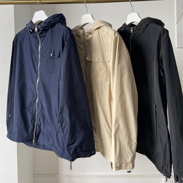 men hoodie designer jacket thin hooded large pocket rain protection nylon hooded windbreaker jackets casual business outdoor clothes, Black;brown
men hoodie designer jacket thin hooded large pocket rain protection nylon hooded windbreaker jackets casual business outdoor clothes, Black;brown