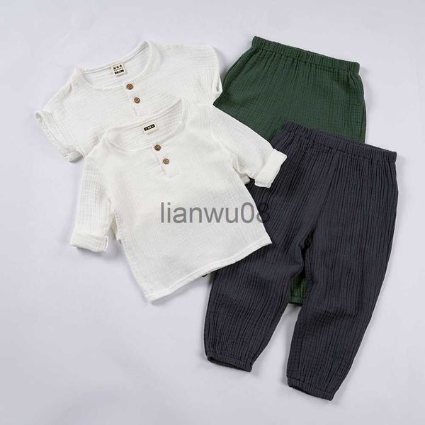 clothing sets 2pcs muslin organic kids outfits cotton solid long sleeve tshirtpants suits boys girls loose children clothes sets summer x080, White
clothing sets 2pcs muslin organic kids outfits cotton solid long sleeve tshirtpants suits boys girls loose children clothes sets summer x080, White