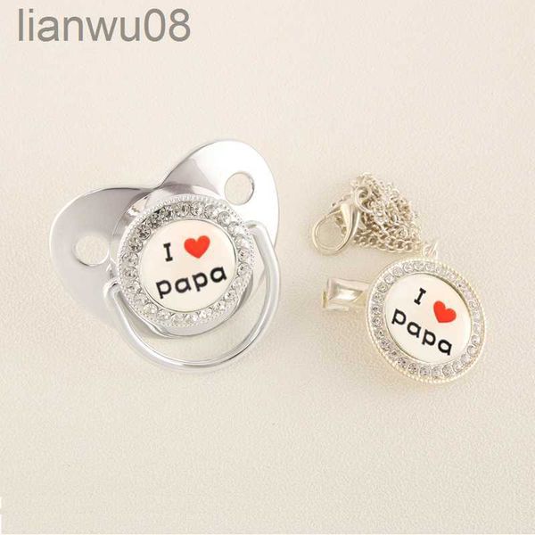 pacifiers# i love papa bling silver baby pacifier with clip infant soother bpa silicone dummy nipples for baby shower gift chupeta x0804
pacifiers# i love papa bling silver baby pacifier with clip infant soother bpa silicone dummy nipples for baby shower gift chupeta x0804