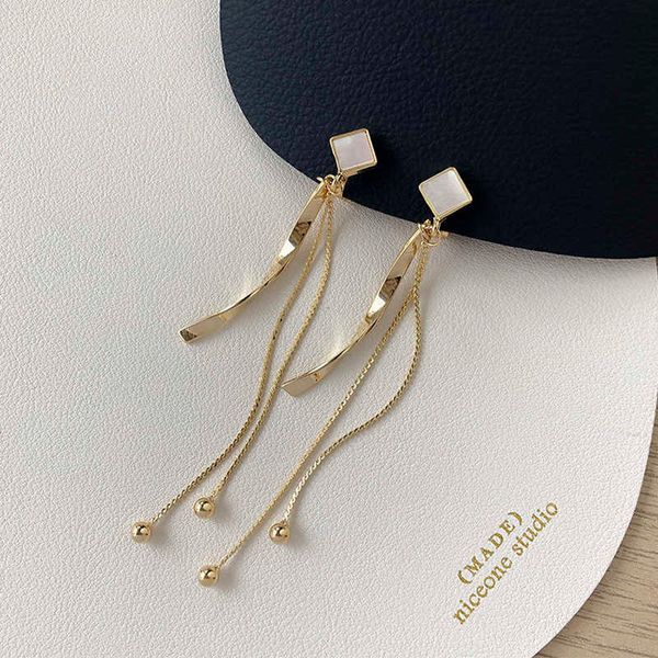 charm statement earrings for women fashion geometric tassel dangle earrings fine jewelry gift r230804, Golden
charm statement earrings for women fashion geometric tassel dangle earrings fine jewelry gift r230804, Golden