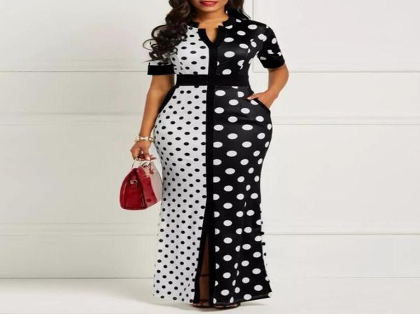 women polka dot long sleeve dress elegant vintage women dresses evening party v neck maxi long dress fashion ladies dresses3095148, Black;gray
women polka dot long sleeve dress elegant vintage women dresses evening party v neck maxi long dress fashion ladies dresses3095148, Black;gray