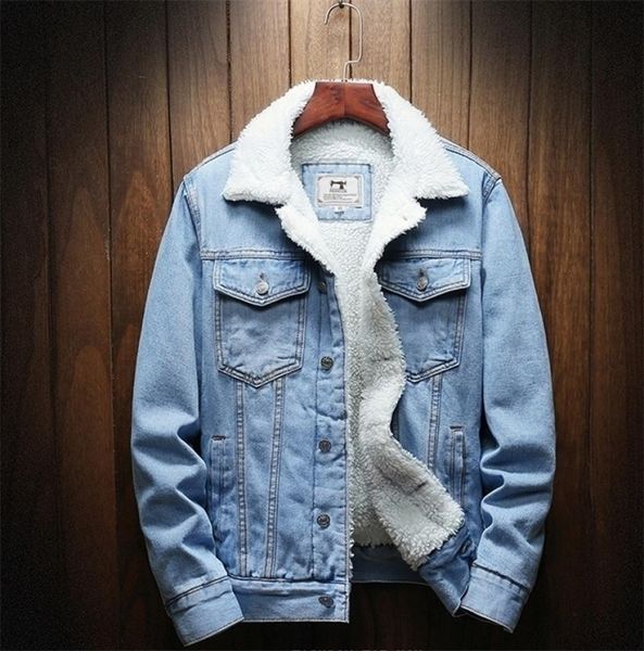 men light blue winter jean jackets outerwear warm denim coats men large size wool liner thicker winter denim jackets t1909176852828, Black;brown
men light blue winter jean jackets outerwear warm denim coats men large size wool liner thicker winter denim jackets t1909176852828, Black;brown