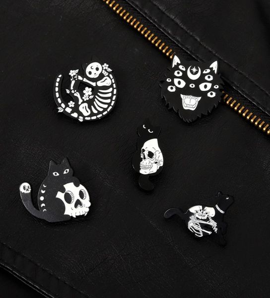 cartoon skeleton cat enamel clothes brooches pins punk alloy skull animal lapel pins for halloween sweater bag cowboy hat b1360537, Gray
cartoon skeleton cat enamel clothes brooches pins punk alloy skull animal lapel pins for halloween sweater bag cowboy hat b1360537, Gray