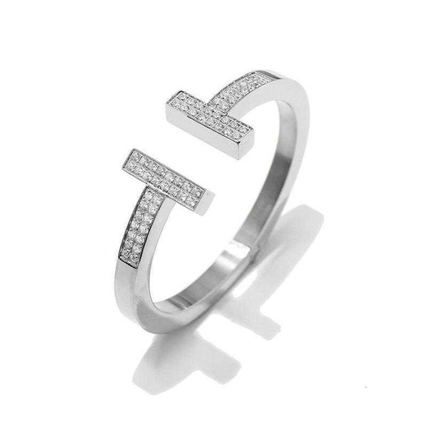 designer new 04titanium steel jewelry street shoot neutral style tiffay bold double t diamond bracelet, Black
designer new 04titanium steel jewelry street shoot neutral style tiffay bold double t diamond bracelet, Black