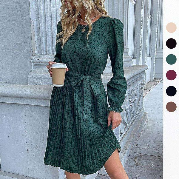 yan xuan spring and autumn womens clothing leopard print lace skirt long sleeved pleated dress, Black;gray
yan xuan spring and autumn womens clothing leopard print lace skirt long sleeved pleated dress, Black;gray
