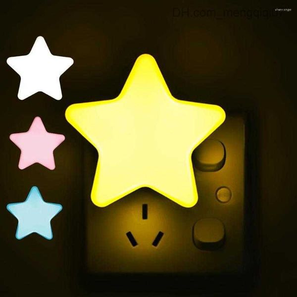 lamps shades night lights 4color led sensor control light mini star with eu/us plug for dark baby sleeping bedside lamps z230809
lamps shades night lights 4color led sensor control light mini star with eu/us plug for dark baby sleeping bedside lamps z230809