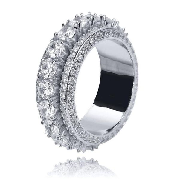 iced out micro paved 5row zircon rotating finer ring gold silver plated mens hip hop jewelry gift1337906, Golden;silver
iced out micro paved 5row zircon rotating finer ring gold silver plated mens hip hop jewelry gift1337906, Golden;silver