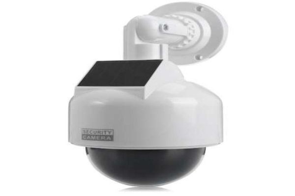 solar powered fake cameras dummy cctv camera security waterproof with led lights4056912