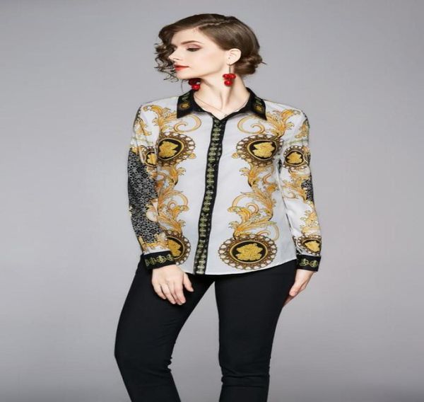 2020 spring summer fall runway chic baroque floral print collar button front long sleeve women ladies casual office work ol sh4295629, White
2020 spring summer fall runway chic baroque floral print collar button front long sleeve women ladies casual office work ol sh4295629, White