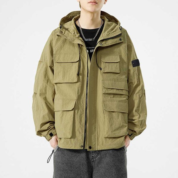 storm jacket overalls wind jacket fashion men spring and autumn new fashion brand luxury simple solid color hooded storm jacket couple loose, Black;brown
storm jacket overalls wind jacket fashion men spring and autumn new fashion brand luxury simple solid color hooded storm jacket couple loose, Black;brown