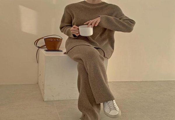 women039s two piece pants fashion casual loose 2 pieces knitted set women oneck long sleeve sweater trouser 2021 autumn wint6869564, White
women039s two piece pants fashion casual loose 2 pieces knitted set women oneck long sleeve sweater trouser 2021 autumn wint6869564, White