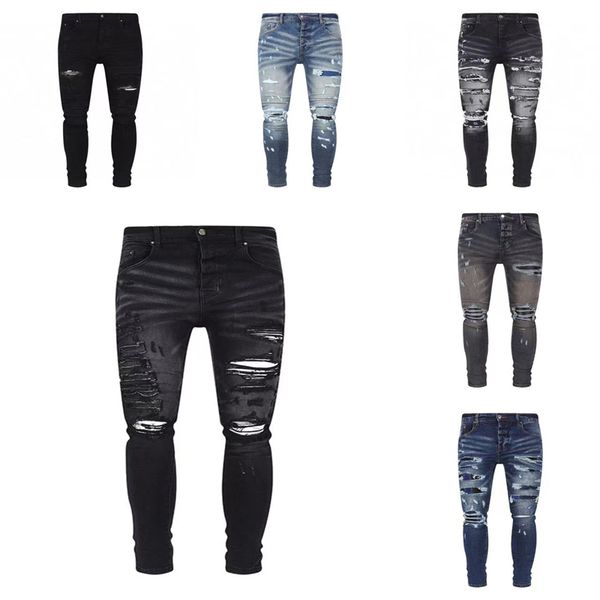 am jeans mens designer jeans distressed ripped biker slim fit motorcycle bikers denim for men s fashion mans black pants pour hommes888, Blue
am jeans mens designer jeans distressed ripped biker slim fit motorcycle bikers denim for men s fashion mans black pants pour hommes888, Blue