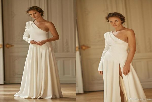 liz martinez 2020 split wedding dresses simple one shoulder long sleeve beach boho a line satin bridal gowns vestido de novia7911178, White
liz martinez 2020 split wedding dresses simple one shoulder long sleeve beach boho a line satin bridal gowns vestido de novia7911178, White
