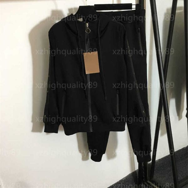 women tracksuits pant two piece set black clothing suit alphabet ribbon trim long sleeves hooded jacket high waist sweatpants designer jacke, White
women tracksuits pant two piece set black clothing suit alphabet ribbon trim long sleeves hooded jacket high waist sweatpants designer jacke, White