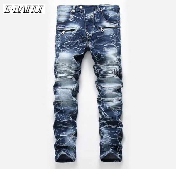 ebaihui men pants distressed fold skinny jeans fashion designer men jeans slim motorcycle moto biker causal men denim pants hip h2884817, Blue
ebaihui men pants distressed fold skinny jeans fashion designer men jeans slim motorcycle moto biker causal men denim pants hip h2884817, Blue