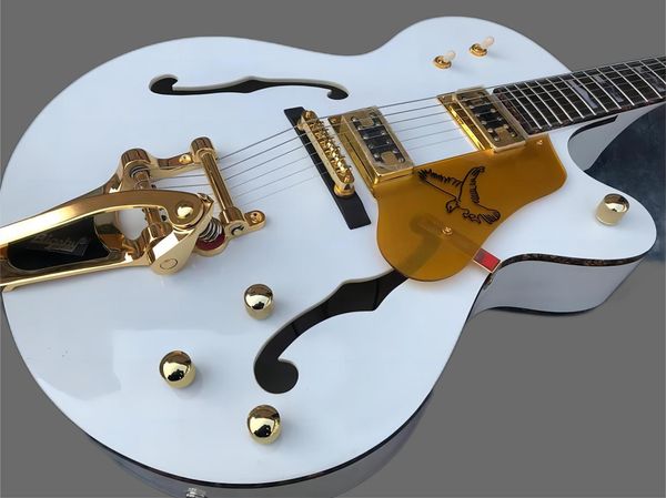semi-hollow f-hole jazz electric guitar, body neck color binding, fingerboard pattern shell mosaic
semi-hollow f-hole jazz electric guitar, body neck color binding, fingerboard pattern shell mosaic