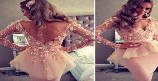 2019 pink cocktail dress vneck backless long sleeves 3d flower plum short prom dress for women7560480, Black
2019 pink cocktail dress vneck backless long sleeves 3d flower plum short prom dress for women7560480, Black