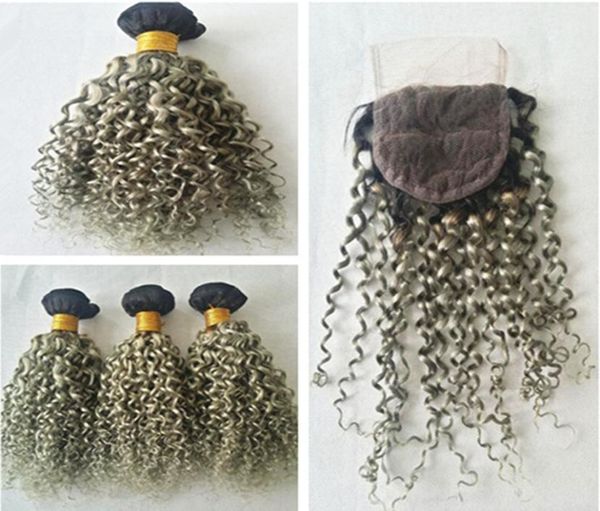 two tone 1bgray dark root ombre human hair with closure 4pcs lot sliver grey ombre deep curly hair bundles with lace closures1232249, Black
two tone 1bgray dark root ombre human hair with closure 4pcs lot sliver grey ombre deep curly hair bundles with lace closures1232249, Black