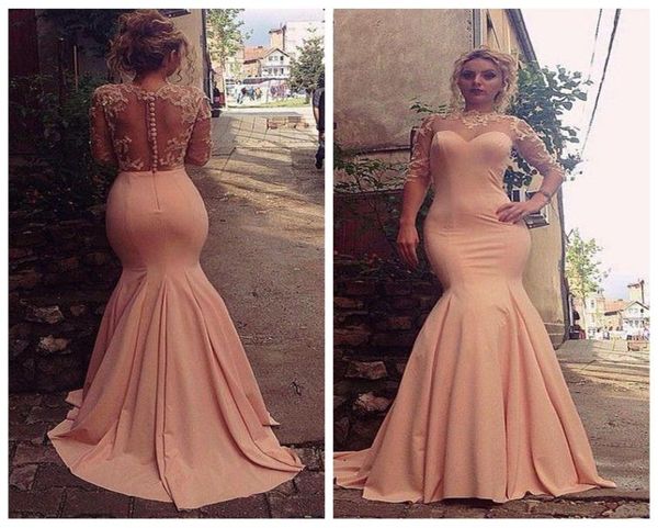 o neck half sleeves mermaid evening dresses pink lace appliques see through slim arabic zuhair murad evening gowns 2016 s1497714, Black;red
o neck half sleeves mermaid evening dresses pink lace appliques see through slim arabic zuhair murad evening gowns 2016 s1497714, Black;red