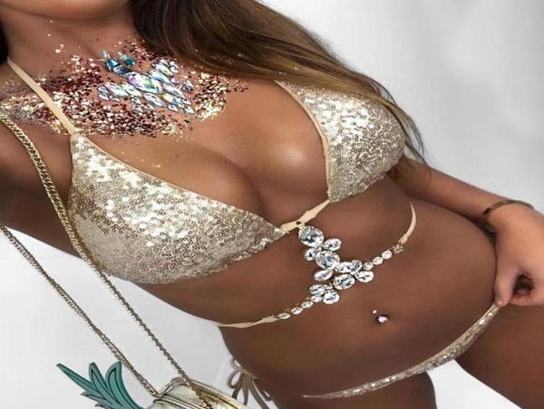 women bikini 2020 crystal rhinestones glitter diamond gems swimsuit halter sequin bandage push up swimwear bathing suit2507210
women bikini 2020 crystal rhinestones glitter diamond gems swimsuit halter sequin bandage push up swimwear bathing suit2507210