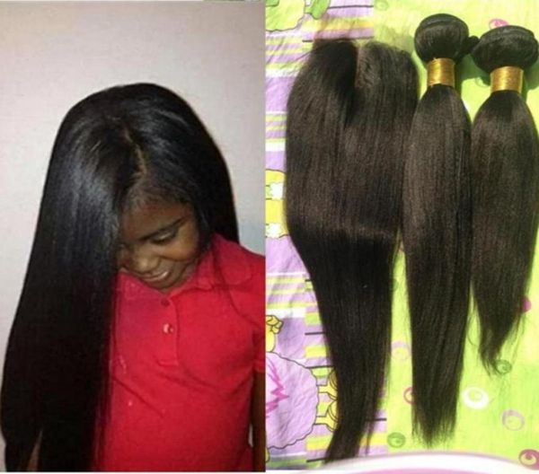 yaki brazilian virgin hair 3pcs lot middle part 4x4 lace closure with 2pcs bundles unprocessed yaki hair extention24712405839293, Black
yaki brazilian virgin hair 3pcs lot middle part 4x4 lace closure with 2pcs bundles unprocessed yaki hair extention24712405839293, Black