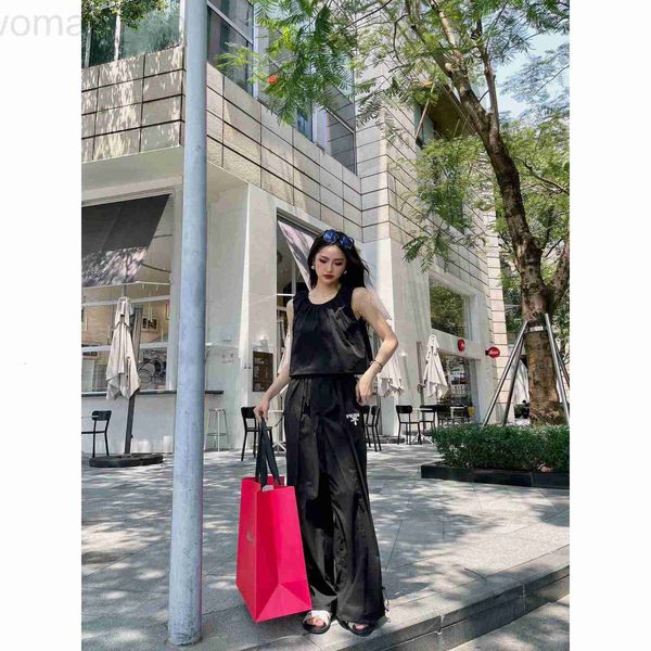 women's two piece pants designer p family 23 spring/summer new fashionable western vest+elastic high waist wide set wfbp, White
women's two piece pants designer p family 23 spring/summer new fashionable western vest+elastic high waist wide set wfbp, White