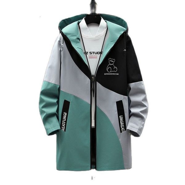 men's trench coats spring and autumn korean style men patchwork hooded jacket casual midlength coat fashion y2k overcoat male 230804, Tan;black
men's trench coats spring and autumn korean style men patchwork hooded jacket casual midlength coat fashion y2k overcoat male 230804, Tan;black