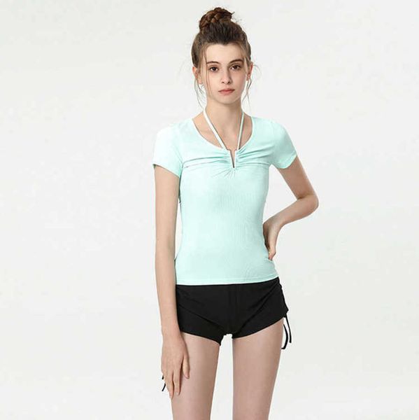 designer lululemens women t shirt yoga clothes original short sleeve with label female summer leisure quick drying sportswear short sleeve, White
designer lululemens women t shirt yoga clothes original short sleeve with label female summer leisure quick drying sportswear short sleeve, White