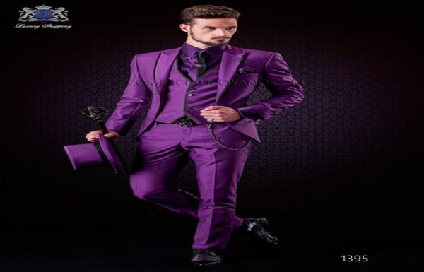 fashion purple groom tuxedos peak lapel groomsmen mens wedding dress handsome man jacket blazer 3 piece suitjacketpantsvesttie4262986, Black;gray
fashion purple groom tuxedos peak lapel groomsmen mens wedding dress handsome man jacket blazer 3 piece suitjacketpantsvesttie4262986, Black;gray