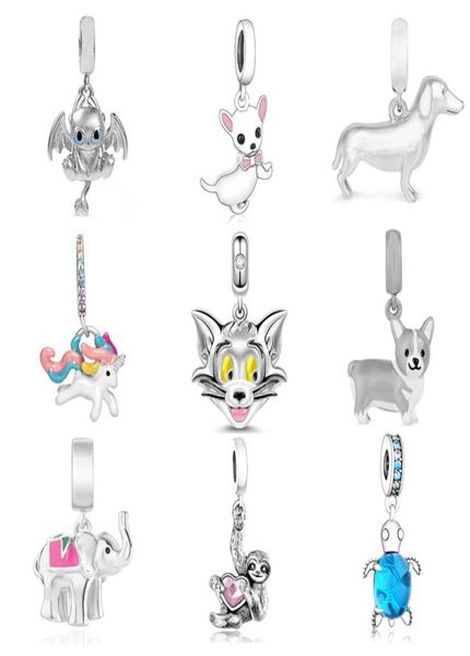 925 silver beads fit original charm bracelet cute animals tortois cat puppy monkey unicorn beads for valentine gift39670952363037, Black
925 silver beads fit original charm bracelet cute animals tortois cat puppy monkey unicorn beads for valentine gift39670952363037, Black