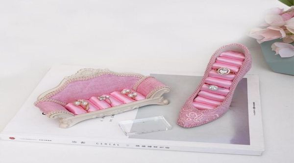 ddisplay pink sofa shape jewelry rings standing display highheeled shoes ring storage organizer retro style linen jewelry stand ho5766354, Black
ddisplay pink sofa shape jewelry rings standing display highheeled shoes ring storage organizer retro style linen jewelry stand ho5766354, Black