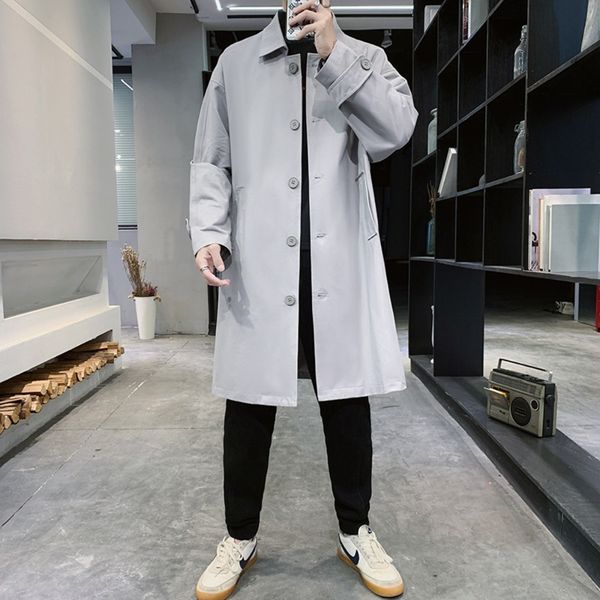 men's trench coats mid long coat korean fashion men lightweight jackets autumn overcoats clothing streetwear thin 230804, Tan;black
men's trench coats mid long coat korean fashion men lightweight jackets autumn overcoats clothing streetwear thin 230804, Tan;black