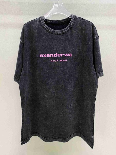 brand of wang foam neck alexander aw trendy mens washed old tshirts printed round correct version tshirt for men women loose fitting casual, White;black
brand of wang foam neck alexander aw trendy mens washed old tshirts printed round correct version tshirt for men women loose fitting casual, White;black