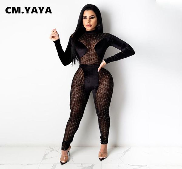 velvet patchwork mesh seethrough full sleeve jumpsuit skinny elastic streetwear night party women fall clothing6372996, Black;white
velvet patchwork mesh seethrough full sleeve jumpsuit skinny elastic streetwear night party women fall clothing6372996, Black;white